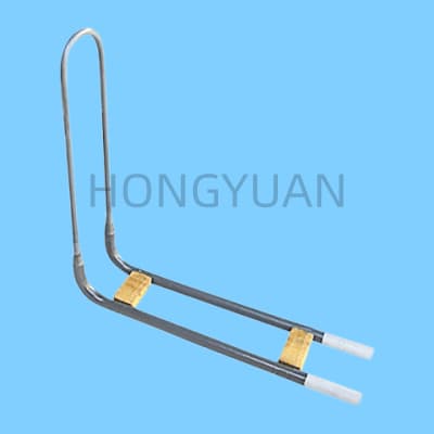 L型MoSi2発熱体